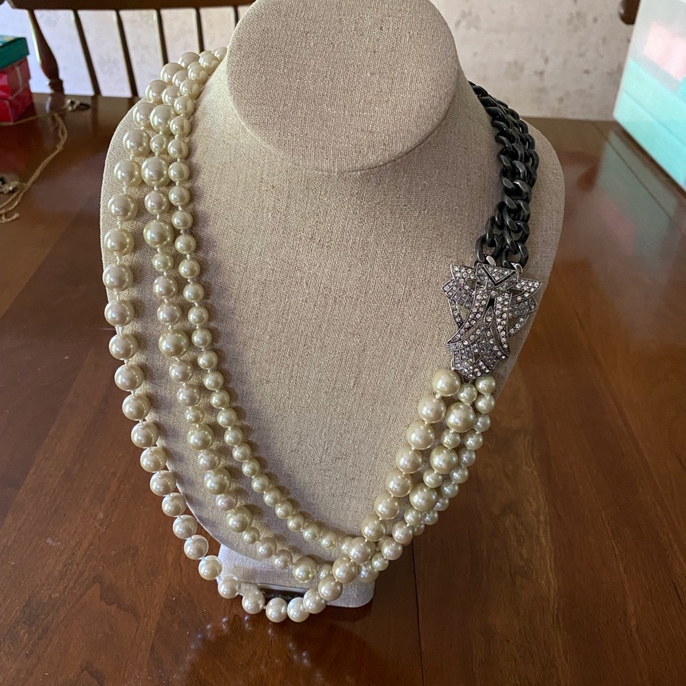 Stella and Dot pearl 2 in 1 necklace